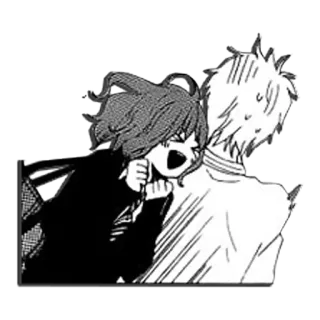 😆 Anime, Manga, Couple, Amis, Joyeux, Heureux telegram sticker