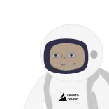 😑 astronaut, baju luar angkasa, crypto, orang, kartun whatsapp sticker