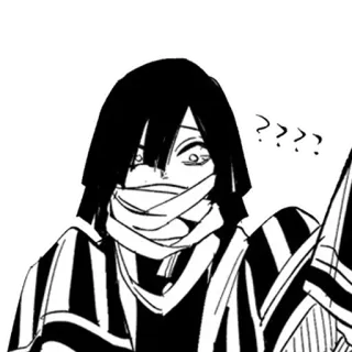 😟 ???? Anime, Manga, Confuso, Domanda, Capelli neri telegram sticker