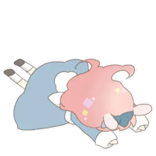💤 покемон, милый, наклейка, рисунок, фанарт telegram sticker