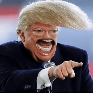 Trump Faces whatsapp stickers