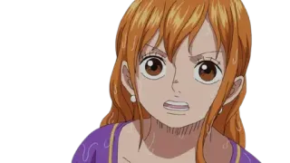 👑 Nami One Piece Anime, Personnage, One Piece, Nami whatsapp sticker