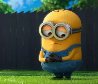 😅 Minion Despicable Me minion, sad, despicable me, cartoon, character telegram sticker