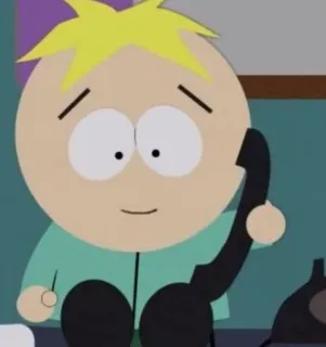 🌟 Butters Stotch South Park Dibujos animados, Comedia, Butters, Teléfono whatsapp sticker