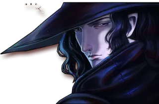 💬 Anime, Sombrio, Vampiro, Fantasia, Elfo telegram sticker