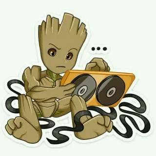 🌴 Groot Groot, Marvel, Nhân vật truyện tranh, Phim hoạt hình, Baby Groot, Vệ binh dải Ngân Hà telegram sticker