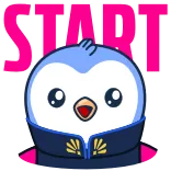 Pengu x NASCAR #119 @sticker_bot telegram stickers