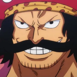 😁 Gol D. Roger One Piece Animé, Pirate, Personnage, Manga, Sourire telegram sticker