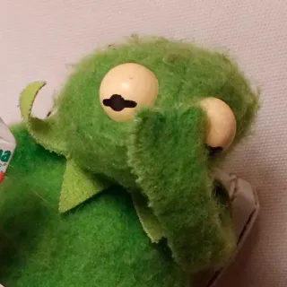 🤦‍♀️ Kermit 科米蛙, 布偶, 绿色, 木偶, 毛绒玩具, 玩具 telegram sticker