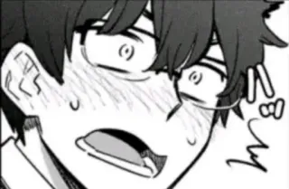 😳 Anime, Manga, Zszokowany, Wyraz twarzy, Twarz telegram sticker