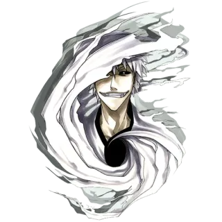 ✋ Hollow Ichigo Bleach anime, manga, hollow, ichigo, villain telegram sticker