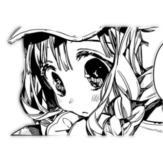 😳 Anime, Mangá, Garota, Fofa, Ilustração telegram sticker