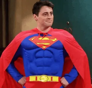😎 Superman スーパーヒーロー, コスチューム, スーパーマン, DCコミックス telegram sticker
