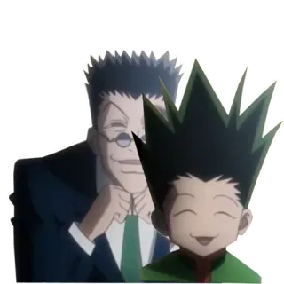 😊 Gon Freecss Hunter x Hunter anime, hunter x hunter, gon freecss, leorio, sticker, characters telegram sticker