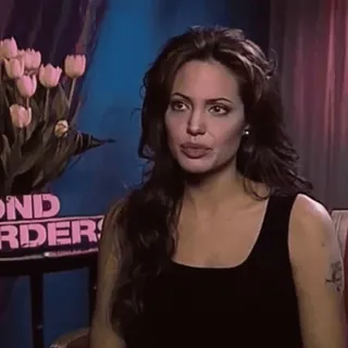 🧡 Angelina Jolie 女優, セレブ, ポートレート, 女性, エンタメ telegram sticker