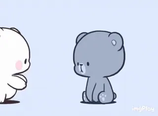 🙂 クマ, かわいい, アニメ, 動物, アニメーション telegram sticker