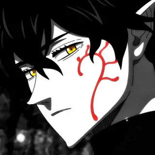 🖤 Yuno Black Clover Anime, Black Clover, Yuno, Elfo, Magia whatsapp sticker