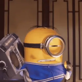 🕺 Minion Dibujos animados, Minion, Amarillo, Bailando, Película, Música telegram sticker