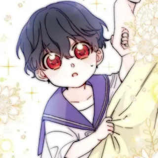 🧸 criança, anime, fofo, jovem whatsapp sticker