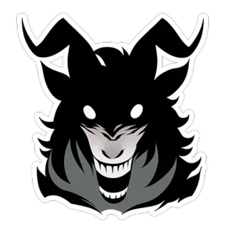😆 demone, mostro, corna, creatura, diavolo telegram sticker