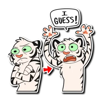 White Tiger 2 telegram stickers