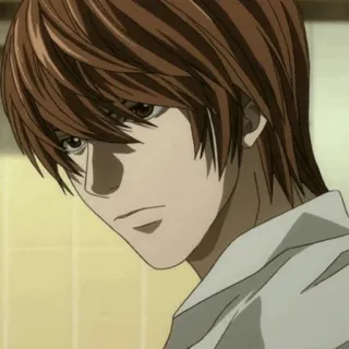 ⚖ Light Yagami Death Note Anime, Death Note, Manga, Light telegram sticker