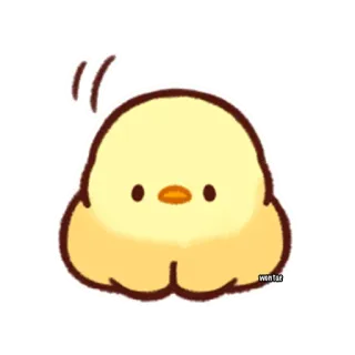 ☺️ chick, bird, animal, cute, cartoon telegram sticker