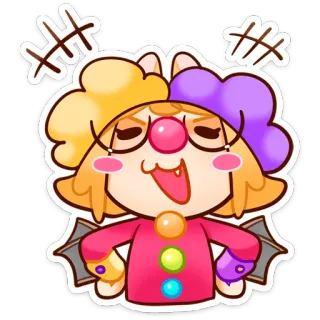 🤡 ピエロ, 漫画, キャラクター, 面白い, 道化師, コミック whatsapp sticker