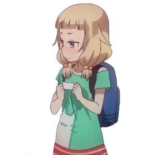 😒 Anime, Garota, Desenho animado, Personagem, Fofo, Ilustração telegram sticker