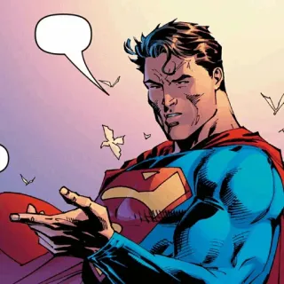 💎 Superman Superheld, Comic, DC, Vögel, Mann aus Stahl telegram sticker