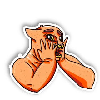 😱 hoạt hình, động vật, sinh vật, nhãn dán telegram sticker