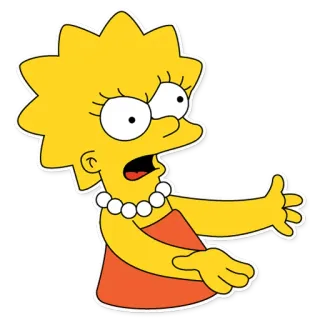 🤬 Lisa Simpson The Simpsons Lisa Simpson, Los Simpson, Dibujos animados, Enojada, Animado, Fox whatsapp sticker