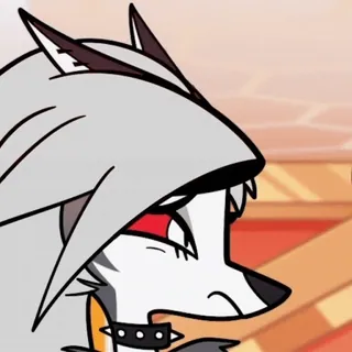 😠 Loona Helluva Boss ヘルハウンド, Loona, Helluva Boss, アニメ telegram sticker