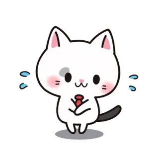 🥺 gatto, kawaii, carino, adesivo, animale, cartone animato telegram sticker