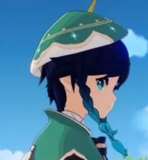 💚 Venti Genshin Impact Venti, Genshin Impact, Anime, Videogioco, Personaggio whatsapp sticker
