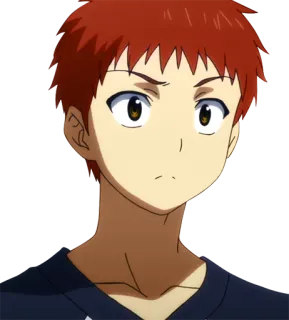 😕 アニメ, マンガ, 漫画, カートゥーン, 肖像画, キャラクター, 少年 telegram sticker