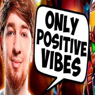 😁 ONLY POSITIVE VIBES positiv, vibes, fröhlich, optimistisch whatsapp sticker