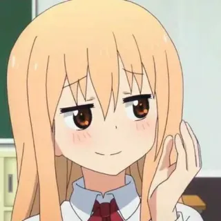 🧇 Anime, Carino, Ragazza, Cartone animato, Sorridendo, Felice telegram sticker