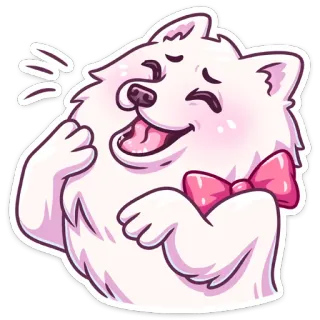😀 cão, feliz, fofo, animal, animal de estimação, adesivo telegram sticker