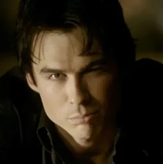 😉 Damon Salvatore The Vampire Diaries вампир, сериал, драма, подростки, сверхъестественное, фэнтези telegram sticker