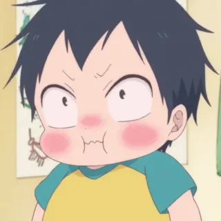 💗 Аниме, Мультфильм, Ребенок, Злой, Смешной, Выражение telegram sticker