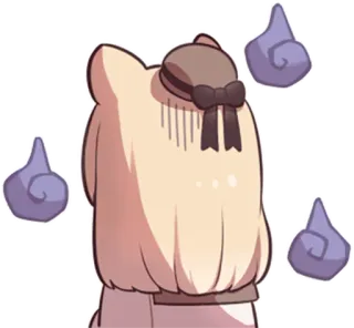 😣 Anime, Kawaii, Lucu, Kepala, Kartun telegram sticker