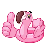 Pool Flamingo | @Premium_Emojis_Telegram telegram emojis 👍