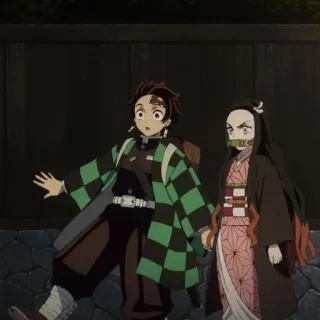 💫 Tanjiro Kamado Demon Slayer Anime, Thanh Gươm Diệt Quỷ, Tanjiro, Nezuko, Hoạt hình Nhật Bản telegram sticker