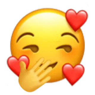 🥵 emoji, kiss, heart, love, face telegram sticker