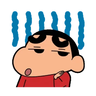 😓 Shin-chan Crayon Shin-chan 动漫, 卡通, 角色, 蜡笔小新, 蜡笔小新 telegram sticker