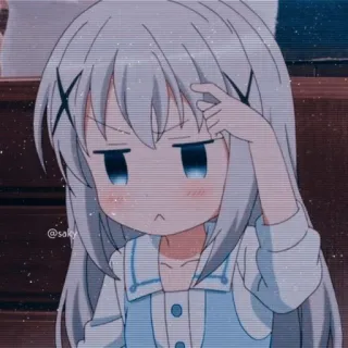 💙 Anime, Kreskówka, Manga, Dziewczyna, Słodkie, Kawaii telegram sticker