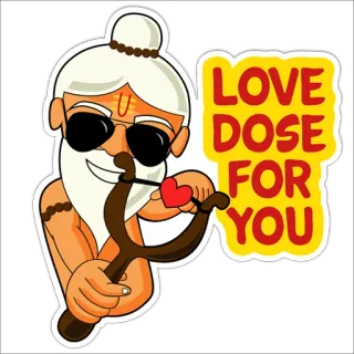 Cool Baba telegram stickers