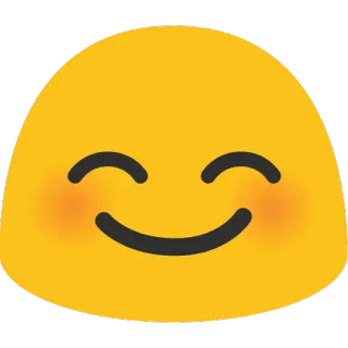 😊 emoji, smiley, happy, gel, android telegram sticker