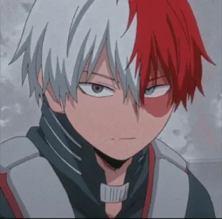 😃 Shoto Todoroki My Hero Academia อนิเมะ, มังงะ, มายฮีโร่ อคาเดเมีย, โชโตะ โทโดโรกิ, ฮีโร่, ตัวละคร telegram sticker